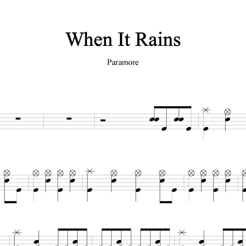 鼓谱*Paramore_When It Rains.asp